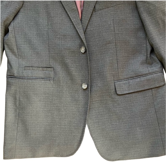 JOHNSTON & MURPHY MEN’S GRAY SPORT COAT Suit Jacket Coat - Picture 3 of 7